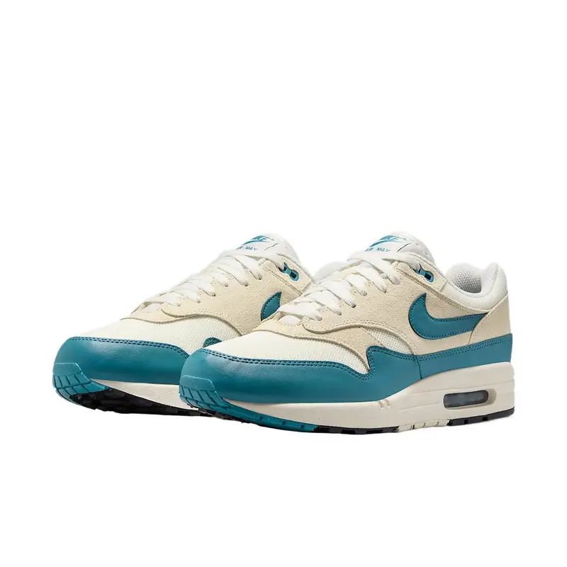 Sneakers da uomo Nike Air Max 1 Essential Blu fumo Perla morbida Cachi chiaro Nero FZ5808-011 46 miniatura 3