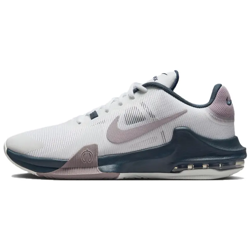 Sneakers da uomo Nike Air Max Impact 4 Bianco Blu Navy Viola Chiaro Minerale Armory-Navy Grigio Calcio DM1124-102 44