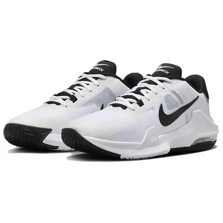 Sneakers da uomo Nike Air Max Impact 4 Bianco Nero DM1124-103 miniatura 5