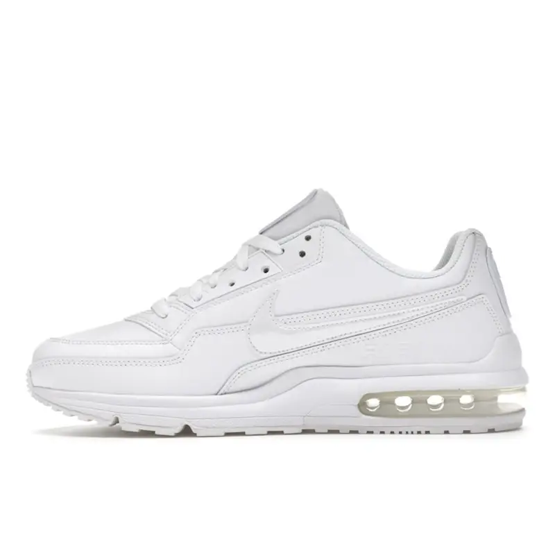 Sneakers da uomo Nike Air Max LTD 3 Triple White Bianco-Bianco 687977-111 42 miniatura 3