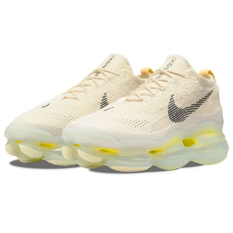 Nike Sneakers Uomo Air Max Scorpion Flyknit Lemon Wash Crema Fantasma miniatura 4