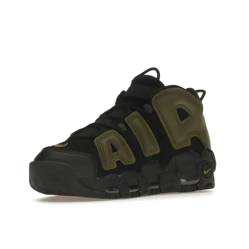 Sneakers da uomo Nike Air More Uptempo 96 Verde ruvido Nero Pellegrino DH8011-001 42 miniatura 4