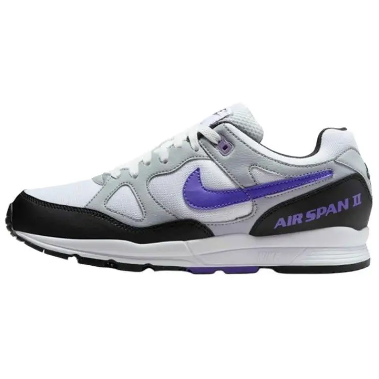Sneakers da uomo Nike Air Span 2 Grigio lupo Iper uva Nero Bianco AH8047-013 44 5
