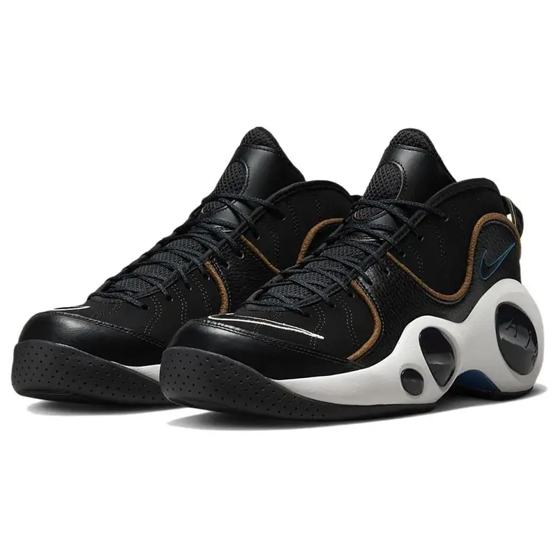 Sneakers da Uomo Nike Air Zoom Flight 95 Nere Blu Valeriana Marrone Ale DV6994-001 39 miniatura 4