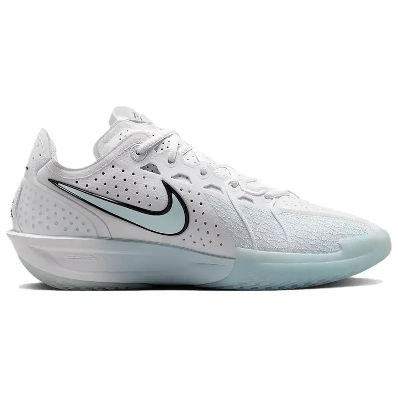 Sneakers da uomo Nike Air Zoom GT Cut 3 EP Bianco Azzurro Ghiaccio Argento Metallizzato Limone Chiaro Twist Nero DV2918-104 38 5 miniatura 2