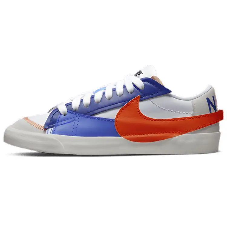 Sneakers da uomo Nike Blazer Low 77 Jumbo Deep Royal Safety Orange Bianco Safety-Orange-Sail-Blu profondo-Blu medio DV9122-181 45
