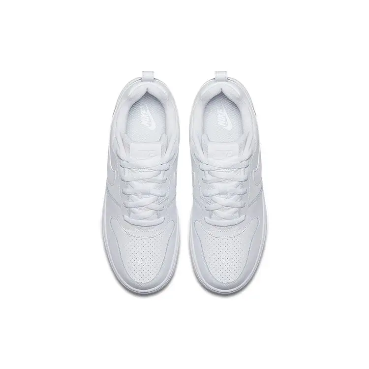 Sneakers da uomo Nike Court Borough Low Triple White Bianco-Bianco 838937-111 41 miniatura 2