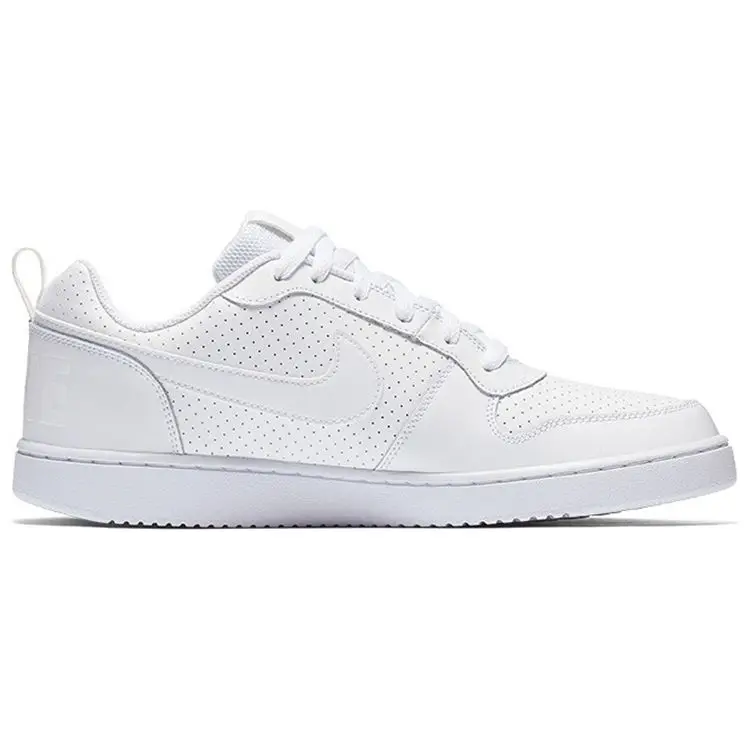 Sneakers da uomo Nike Court Borough Low Triple White Bianco-Bianco 838937-111 45 miniatura 3