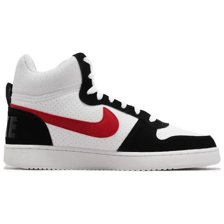 Sneakers da Uomo Nike Court Borough Mid Bianche Rosse Nere Rosso Palestra 838938-104 45 miniatura 2