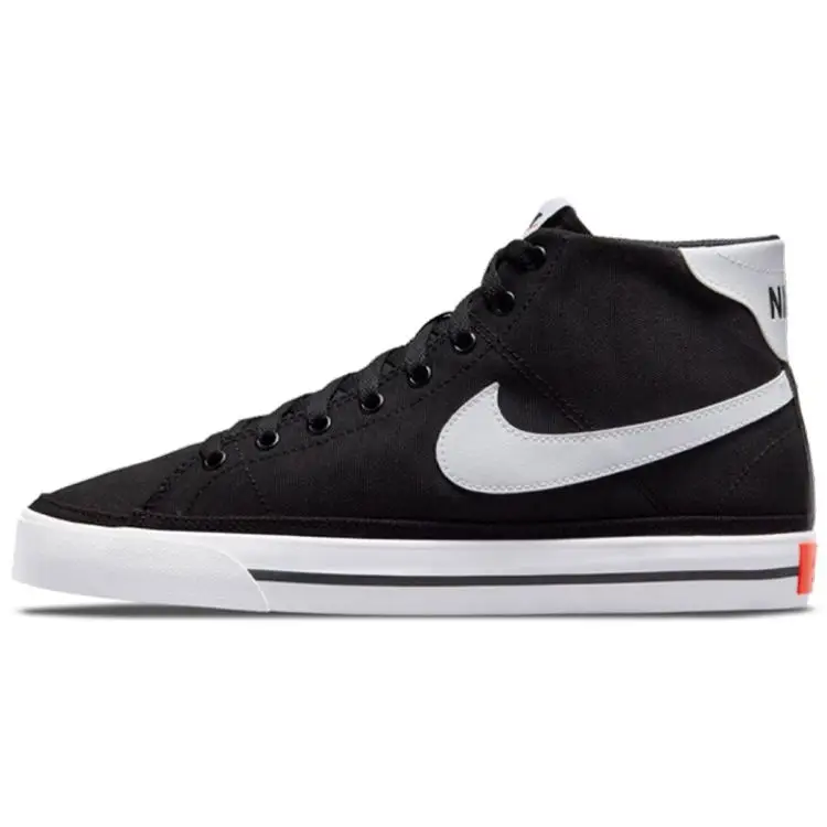 Sneakers da Uomo Nike Court Legacy Canvas Mid Nero Bianco Team-Arancio DD0162-001 41