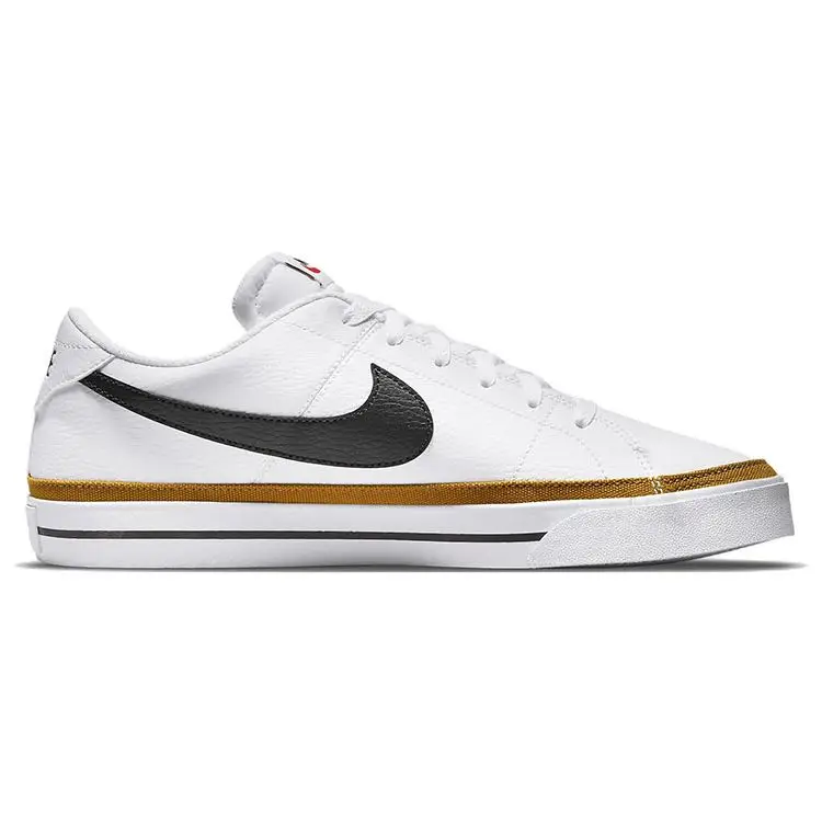 Sneakers da uomo Nike Court Legacy Next Nature Bianco Ocra Deserto Nero DH3162-100 38 5 miniatura 3