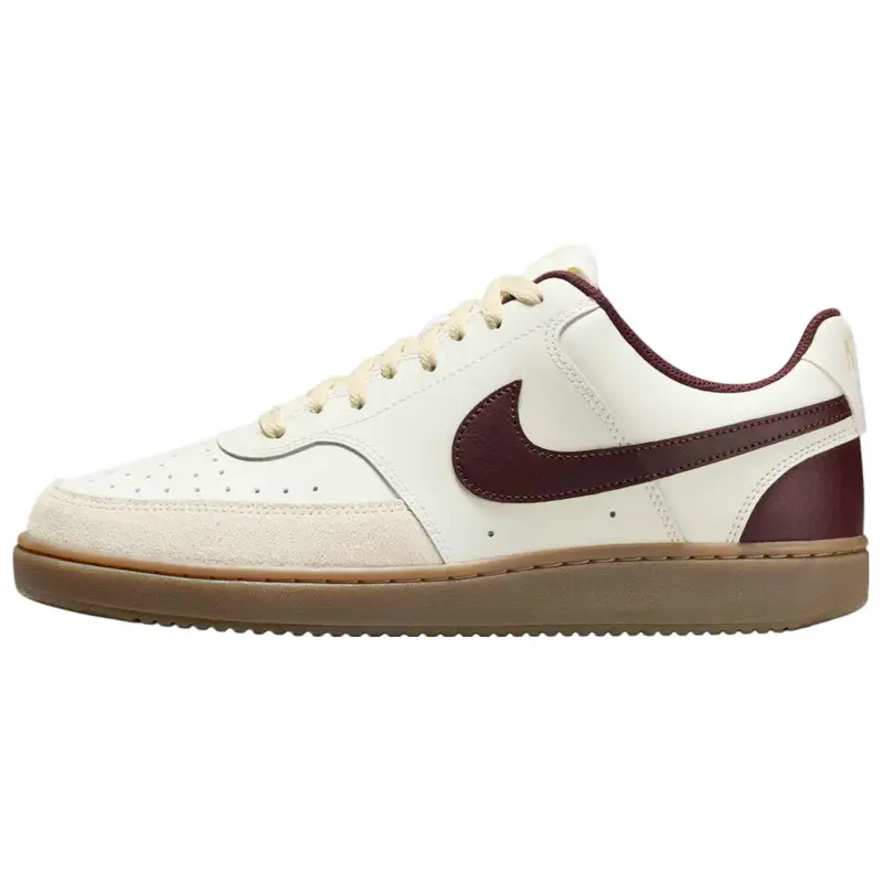 Sneakers da Uomo Nike Court Vision Low Vela Burgundy Crush Crema Cachi Chiaro Gomma Marrone Scuro HV2530-101