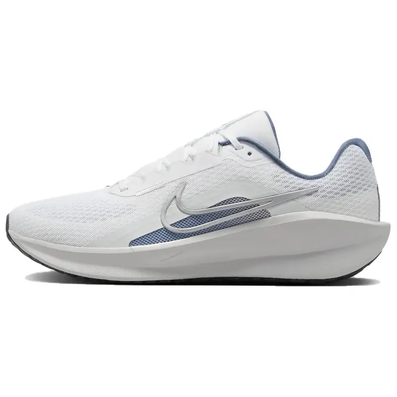 Sneakers da uomo Nike Downshifter 13 Bianco Polvere di Fotone Ardesia Cenere Argento Metallizzato FD6454-102 40 5
