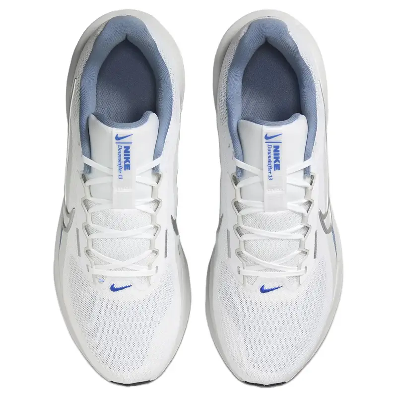 Sneakers da uomo Nike Downshifter 13 Bianco Polvere di Fotone Ardesia Cenere Argento Metallizzato FD6454-102 40 miniatura 4
