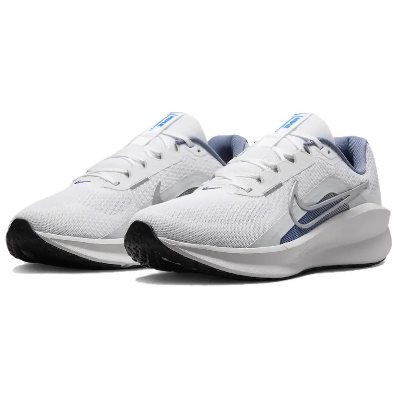 Sneakers da uomo Nike Downshifter 13 Bianco Polvere di Fotone Ardesia Cenere Argento Metallizzato FD6454-102 45 miniatura 5