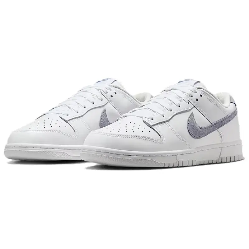Sneakers da Uomo Nike Dunk Low Bianche Ardesia Cenere Summit-White Platino Puro IH0632-141 42.5 miniatura 3