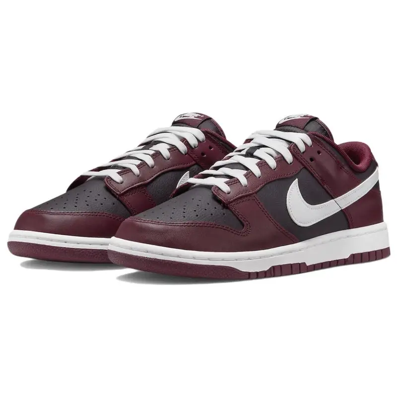 Sneakers da uomo Nike Dunk Low Dark Beetroot Rosso Bianco DJ6188-600 40 5 miniatura 3