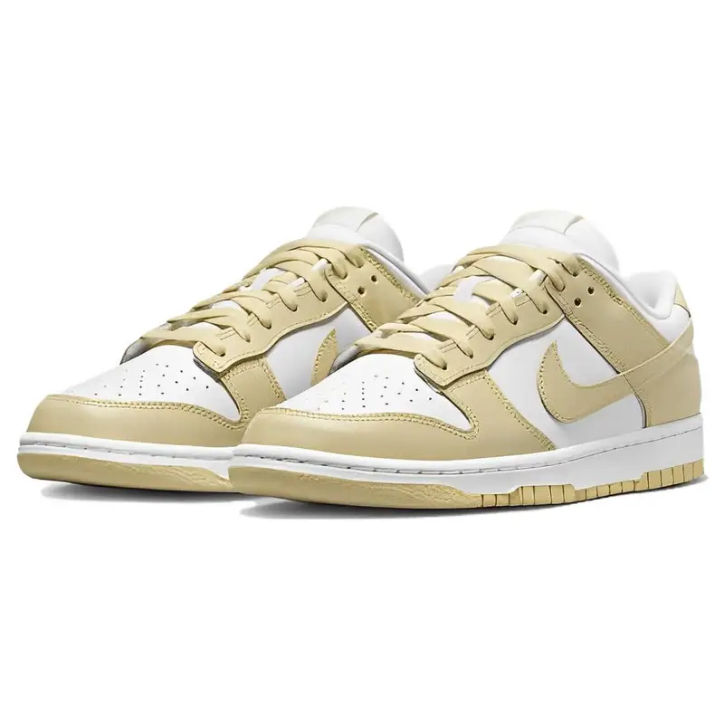 Sneakers da Uomo Nike Dunk Low Team Gold Giallo Bianco Grigio Lupo DV0833-100 44 5 miniatura 4