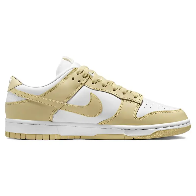 Sneakers da Uomo Nike Dunk Low Team Gold Giallo Bianco Grigio Lupo DV0833-100 44 5 miniatura 5