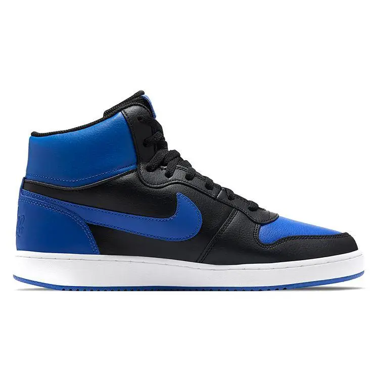 Sneakers da uomo Nike Ebernon Mid Nero Blu Reale Bianco AQ1773-001 44 5 miniatura 4