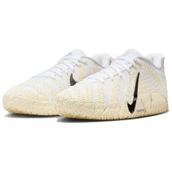 Sneakers da uomo Nike Ja 3 EP Sound Check Bianco Nero Latte di cocco HF2794-101 Taglie da uomo EU 43 bianco miniatura 5