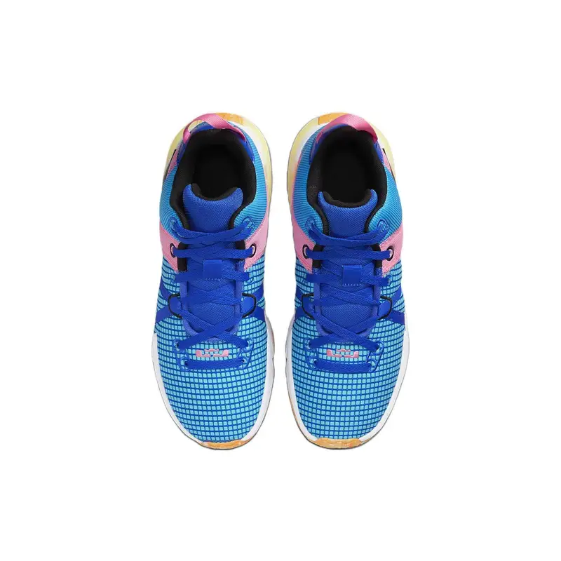 Sneakers da uomo Nike LeBron Witness 7 Hyper Royal Pink Blu Blu-Lampo Bianco DM1123-400 40 miniatura 3