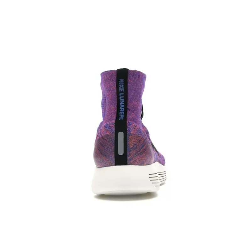 Sneakers da uomo Nike Lunarepic Flyknit Viola Blu Paramount Nero 818676-402 42 5 miniatura 5