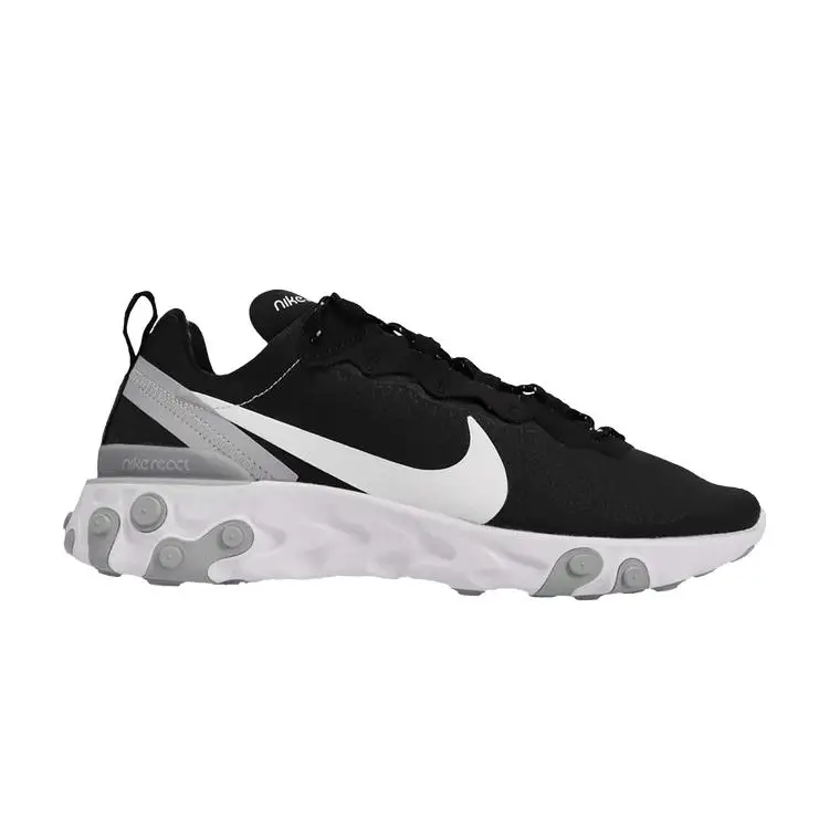 Sneakers da uomo Nike React Element 55 Nere Bianche BV6668-011 42