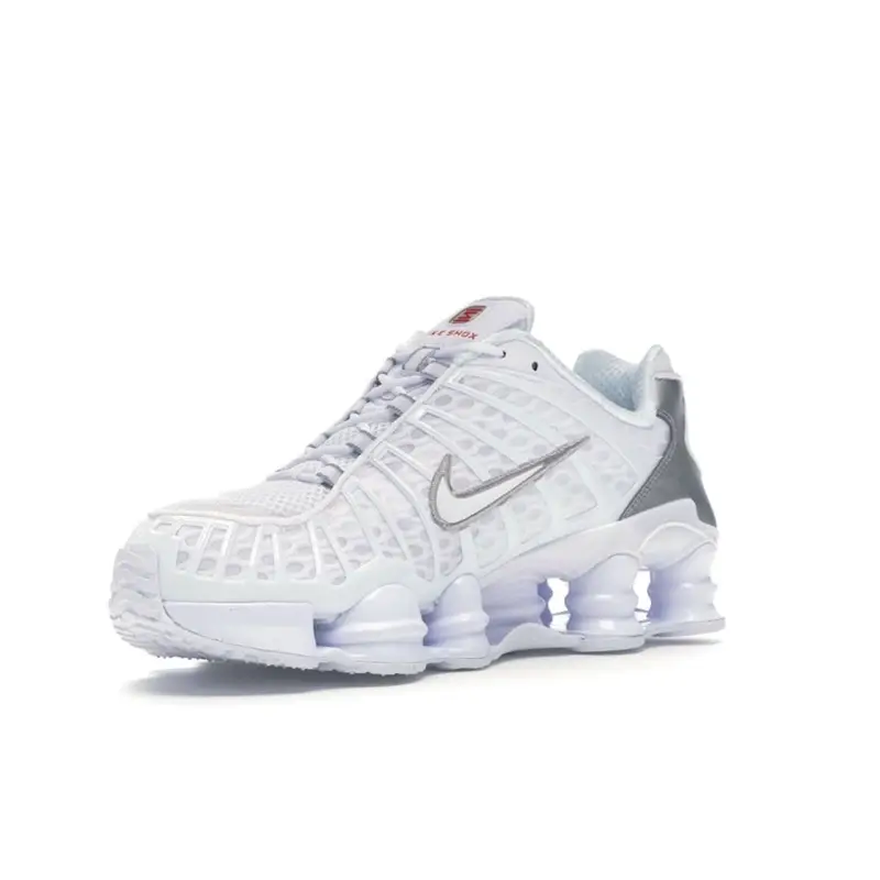 Sneakers da uomo Nike Shox TL Argento Metallizzato Bianco Bianco-Argento Metallizzato AV3595-100 38 5 miniatura 5