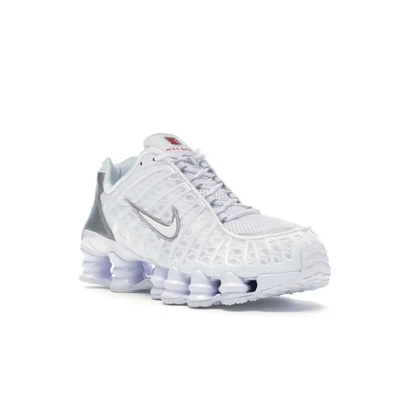 Sneakers da uomo Nike Shox TL Argento Metallizzato Bianco Bianco-Argento Metallizzato AV3595-100 45 miniatura 3