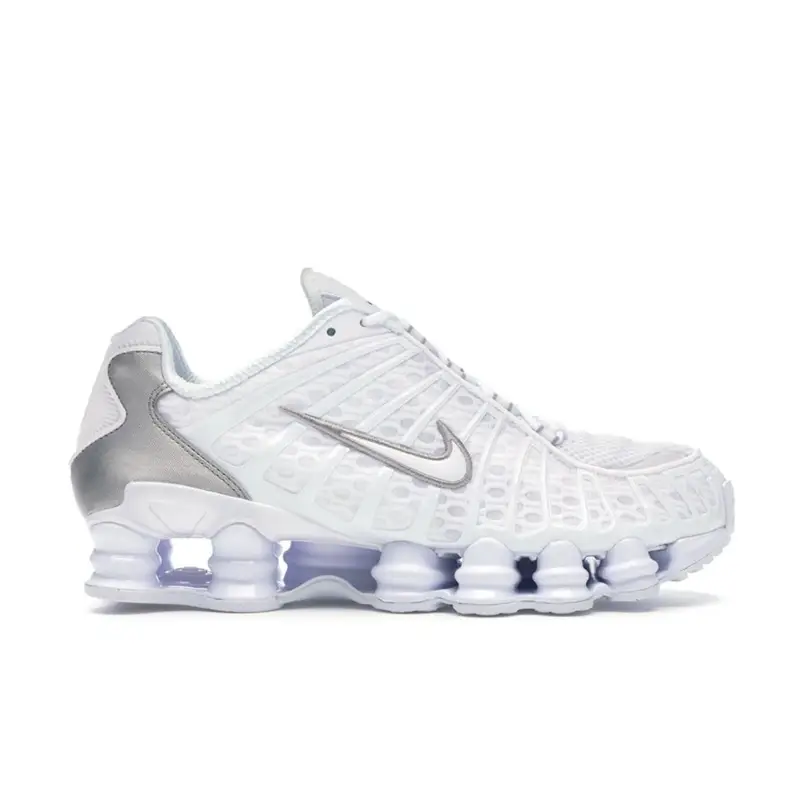 Sneakers da uomo Nike Shox TL Argento Metallizzato Bianco Bianco-Argento Metallizzato AV3595-100 45