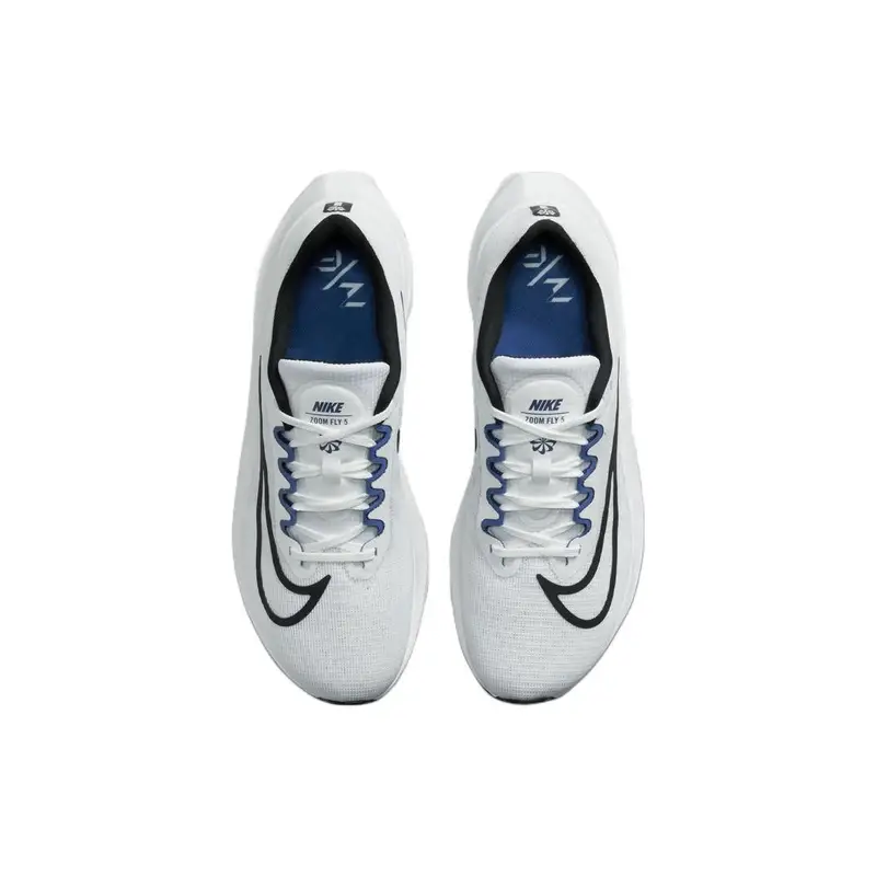 Sneakers da uomo Nike Zoom Fly 5 Bianco Nero Old Royal DZ2769-101 47 5 miniatura 4