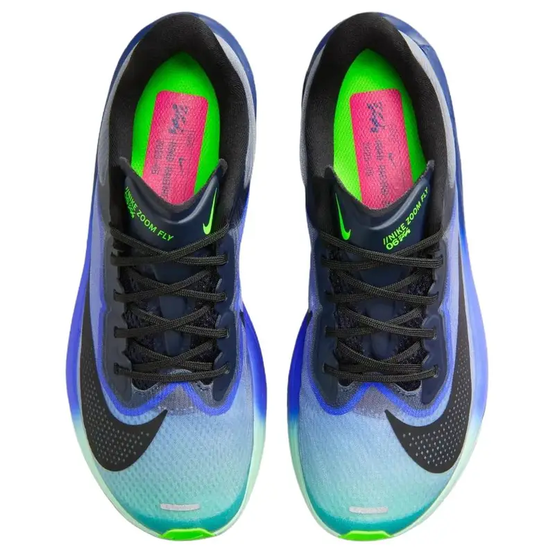 Sneakers da uomo Nike Zoom Fly 6 Glam Dark Obsidian Emerald Blu Racer-Blue Emerald-Rise IO9572-400 40 5 miniatura 4