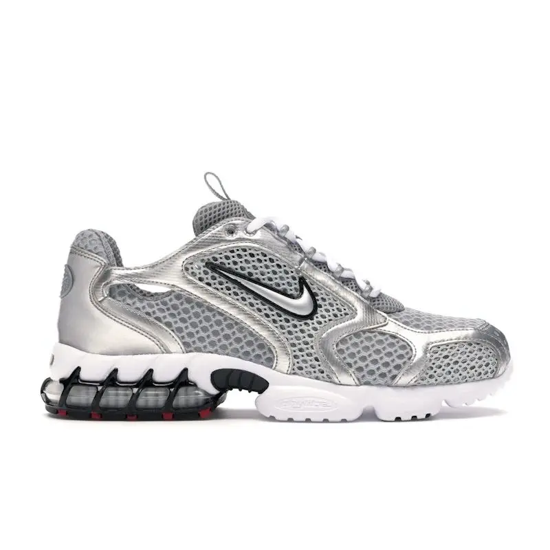 Sneakers da uomo Nike Zoom Spiridon Caged 2 Argento Metallizzato Grigio Fumo Chiaro CJ1288-001 42