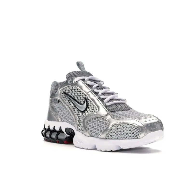 Sneakers da uomo Nike Zoom Spiridon Caged 2 Argento Metallizzato Grigio Fumo Chiaro CJ1288-001 43 miniatura 3