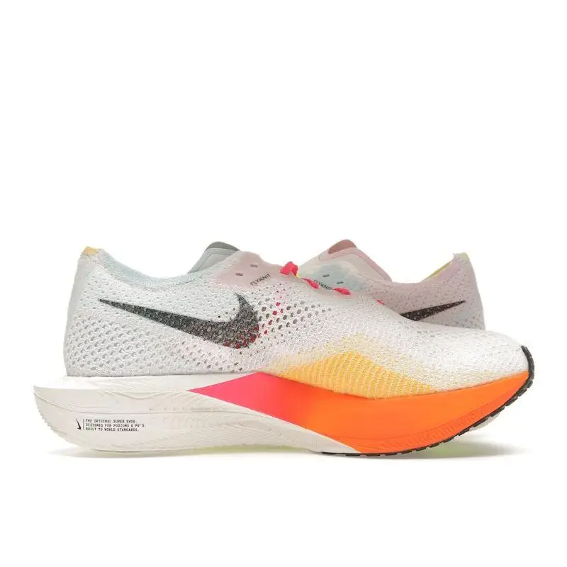 Sneakers da uomo Nike ZoomX VaporFly Next% 3 Multicolor Volt Iper-Rosa Nero HQ3219-902 42 miniatura 4