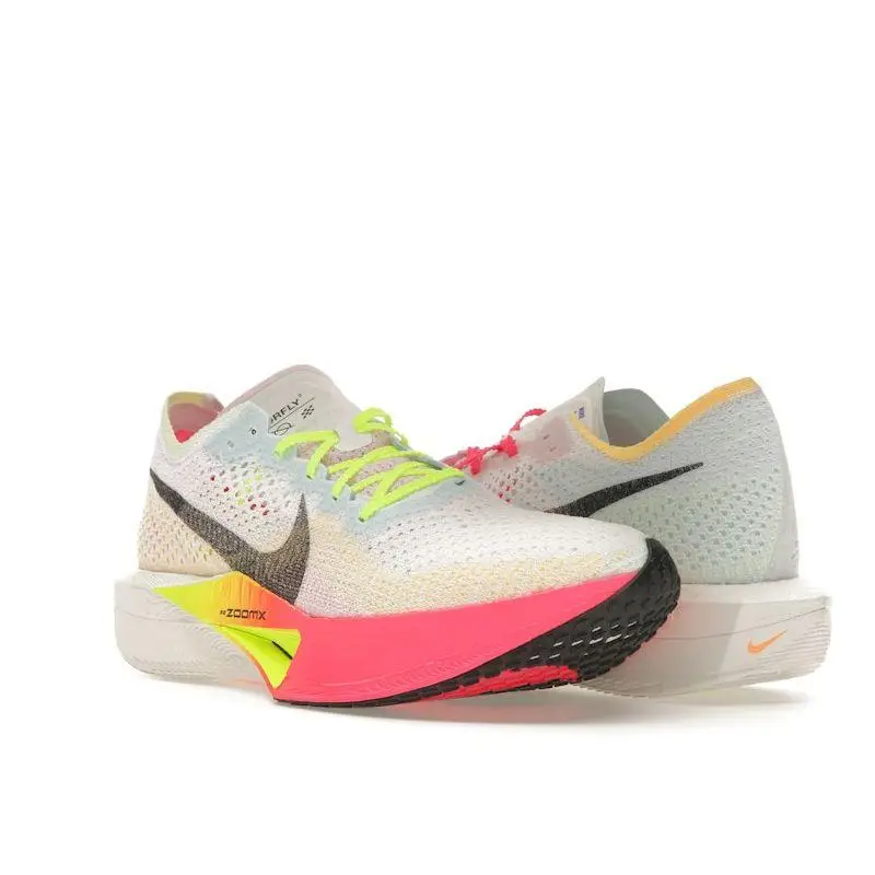 Sneakers da uomo Nike ZoomX VaporFly Next% 3 Multicolor Volt Iper-Rosa Nero HQ3219-902 42 miniatura 5
