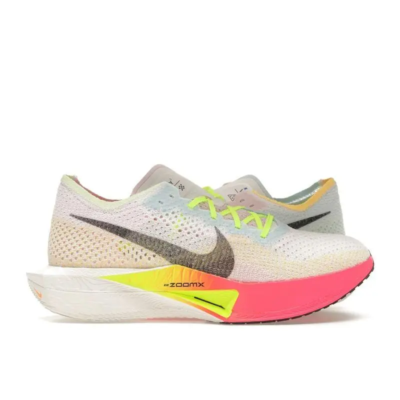 Sneakers da uomo Nike ZoomX VaporFly Next% 3 Multicolor Volt Iper-Rosa Nero HQ3219-902 42