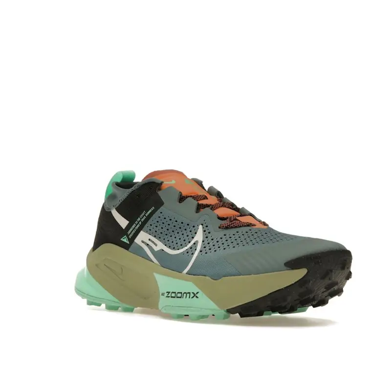 Sneakers da uomo Nike ZoomX Zegama Ardesia Minerale Verde Nero Verde-Glow DH0623-300 44 miniatura 4