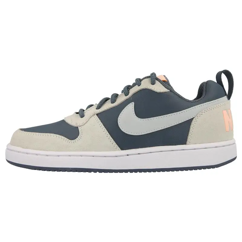 Sneakers Donna Nike Court Borough Low Premium Blu Armeria Platino Puro Bianco 861533-400 39
