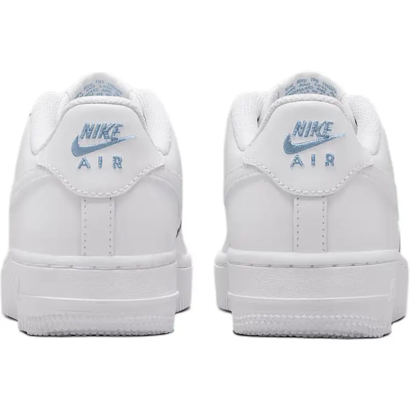Sneakers Nike Air Force 1 GS Bianche Azzurro Armatura Chiaro Bambino IH4475-100 miniatura 2