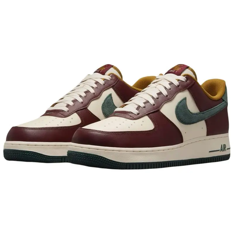 Sneakers Nike Air Force 1 Low 07 LV8 Rosso Scuro Team Verde Vintage HQ3612-113 39 miniatura 5