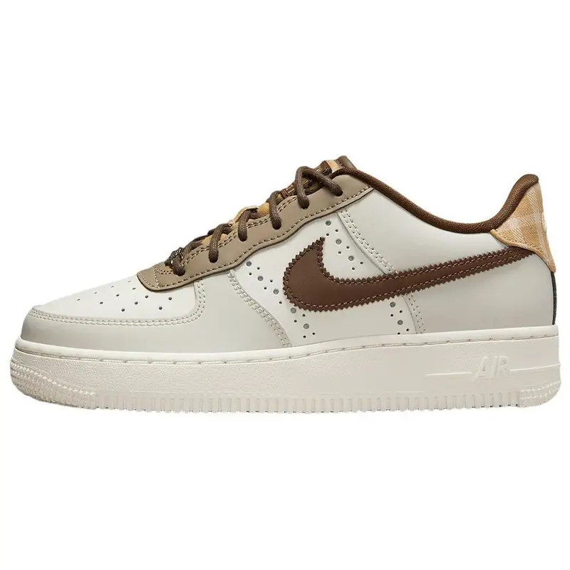 Sneakers Nike Air Force 1 LV8 GS Brogue Bambino Crema Vela Cacao-Wow FV3702-121 36 5