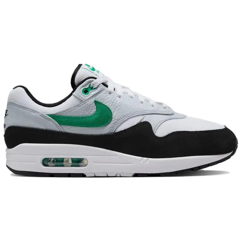Sneakers Nike Air Max 1 Bianco Nero Verde Stadio Scarpe Casual FN6952-100 42 miniatura 3