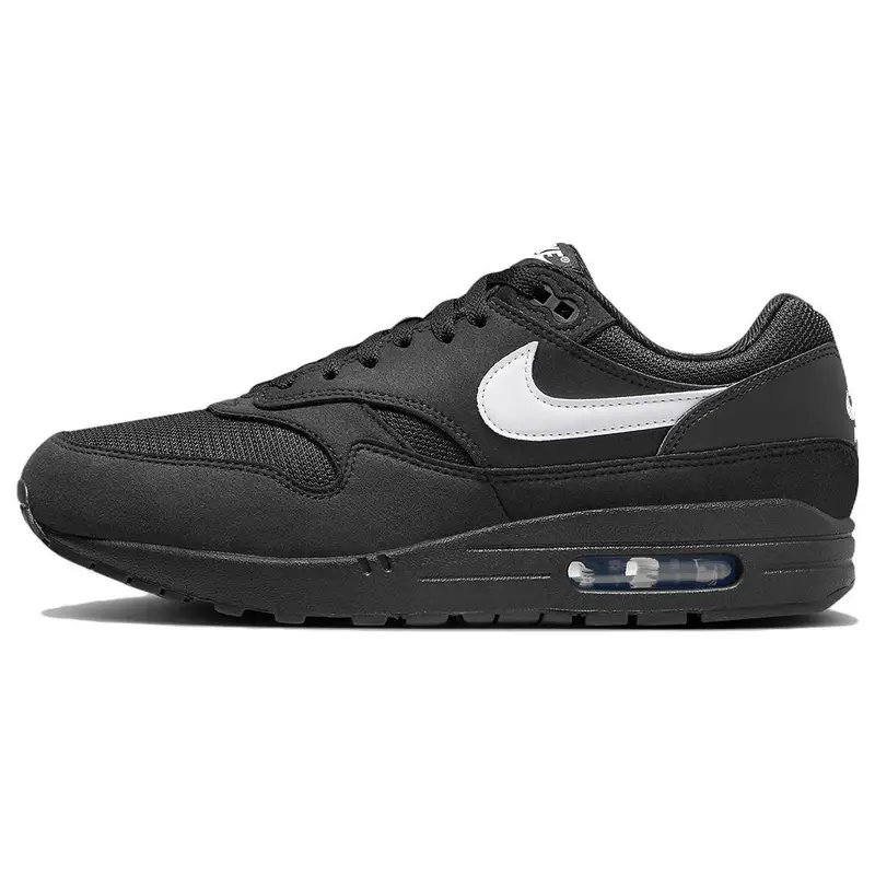 Nike Sneakers Air Max 1 Nere e Bianche da Uomo
