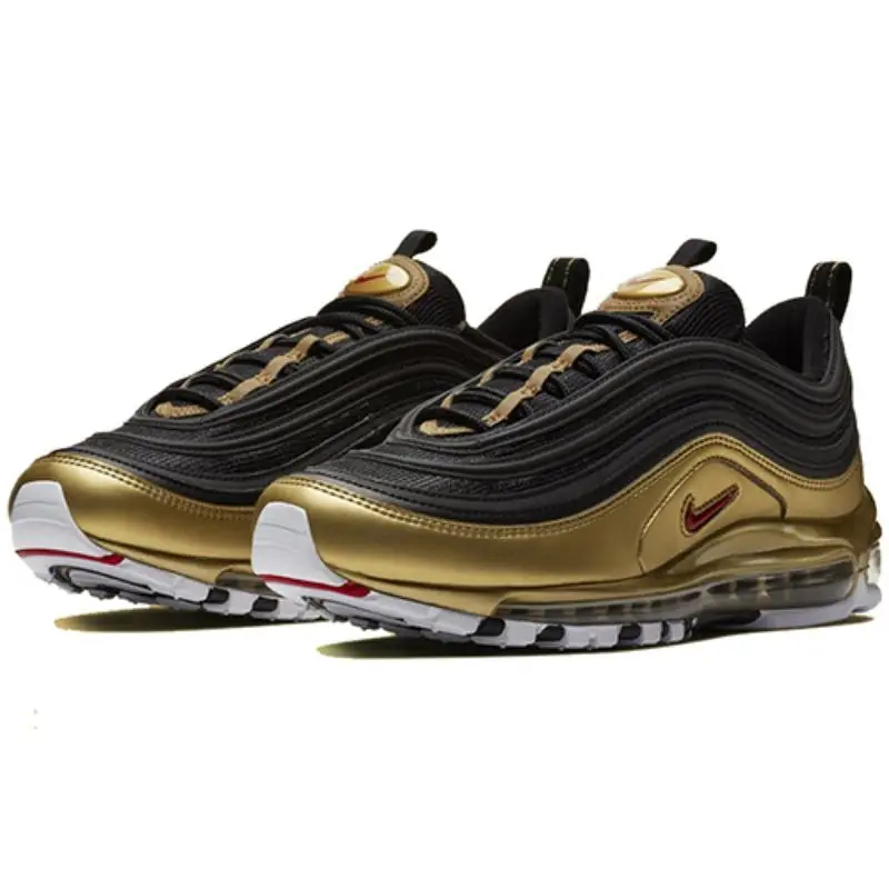 Sneakers Nike Air Max 97 Nere Oro Metallizzato Scarpe Casual AT5458-002 36 5 miniatura 2