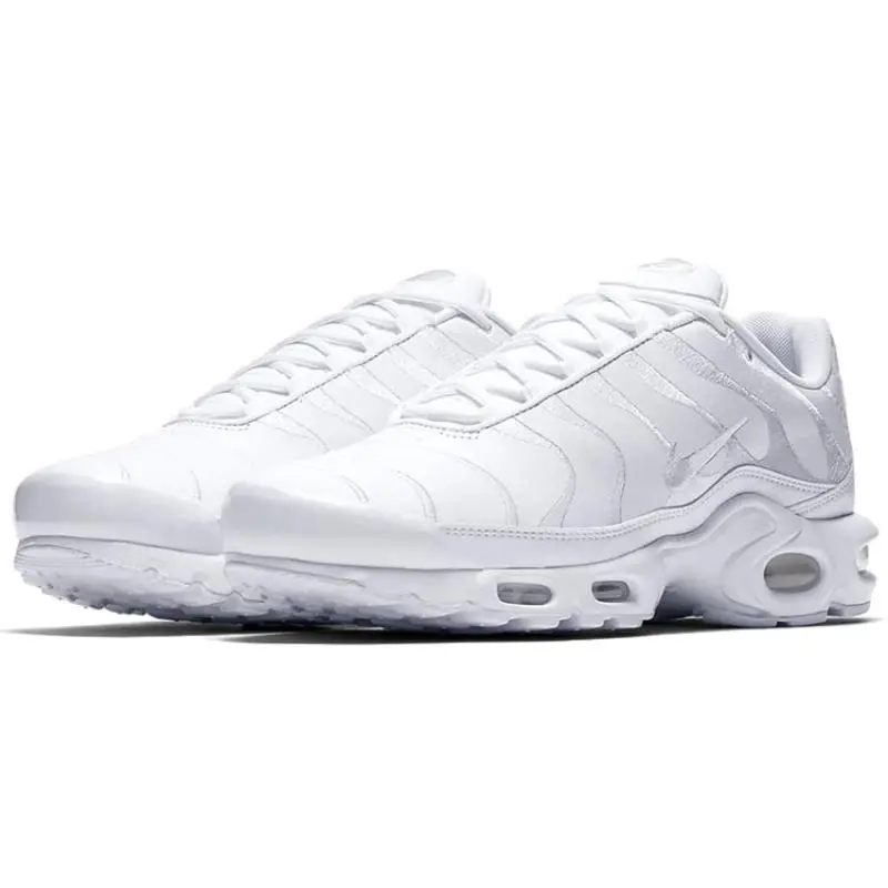 Sneakers Nike Air Max Plus Triple White Scarpe Casual AJ2029-100 41 miniatura 3