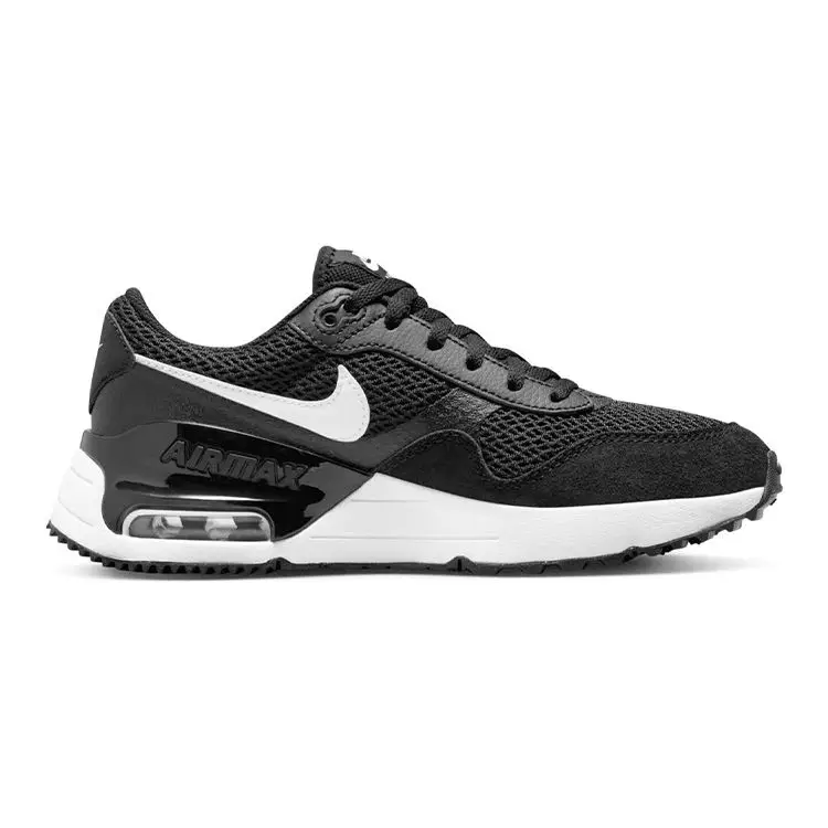 Sneakers Nike Air Max SYSTM GS Nere Grigio Lupo Bambino Bianche DQ0284-001 36 5 miniatura 3