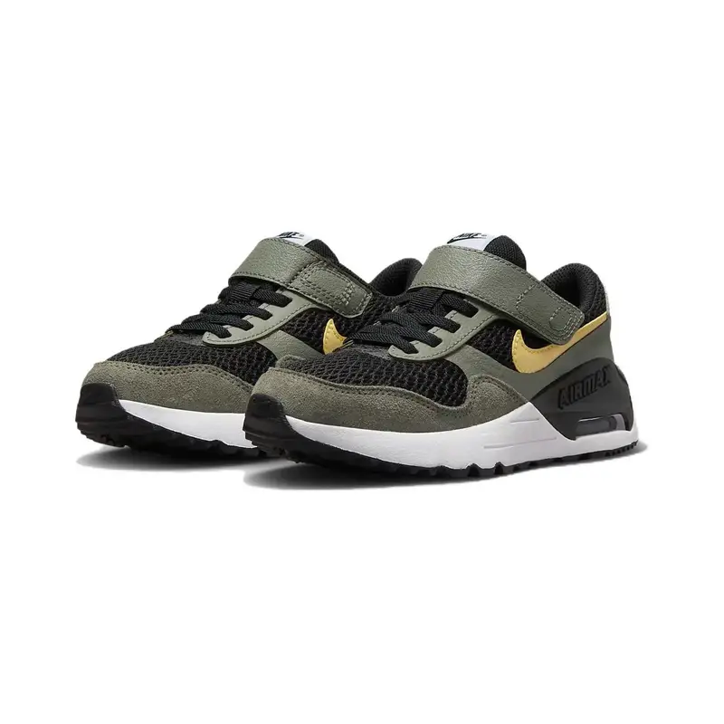 Sneakers Nike Air Max SYSTM PS Stucco Scuro Oro Saturno Bambino Verde Nero DQ0285-007 29 5 miniatura 4