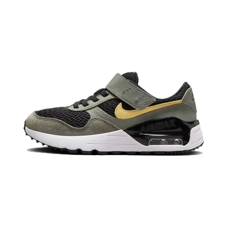 Sneakers Nike Air Max SYSTM PS Stucco Scuro Oro Saturno Bambino Verde Nero DQ0285-007 33 5